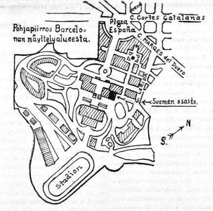 Plan de l’Exposition internationale de Barcelone de 1929