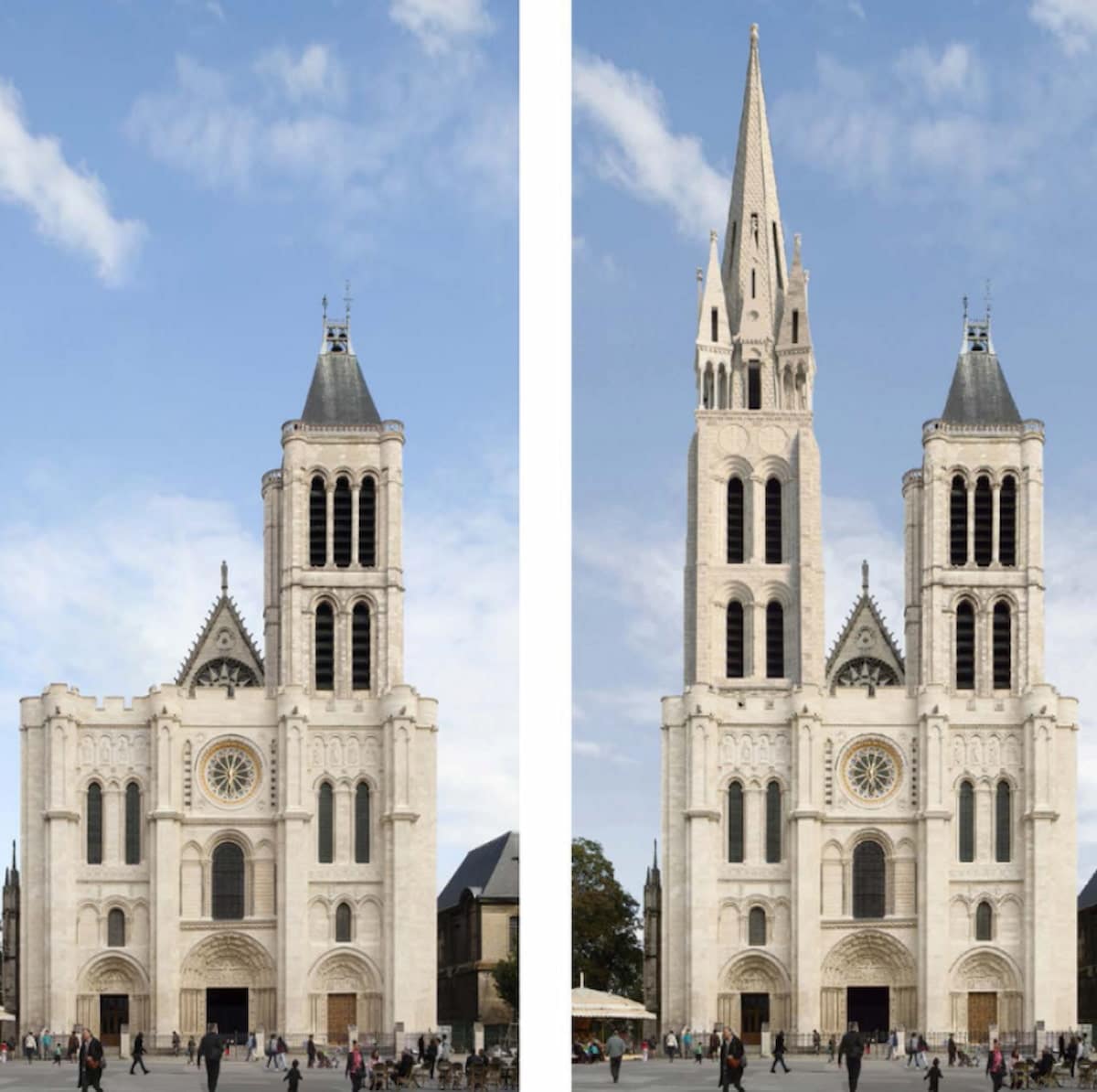 La basilique Saint-Denis, lorsque la flèche sera reconstruite
