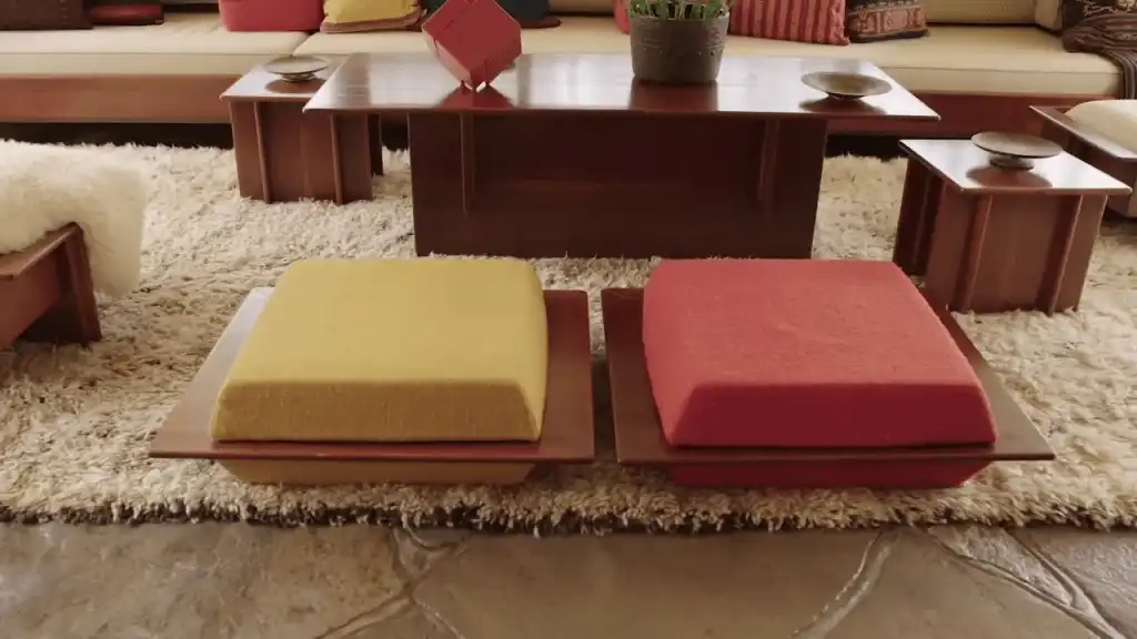 Mobilier coloré
