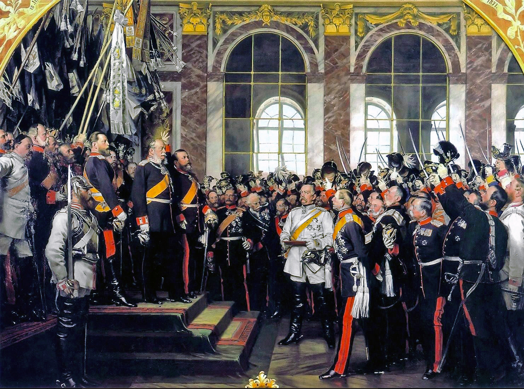 Proclamation de l’Empire allemand dans la galerie des Glaces en 1871