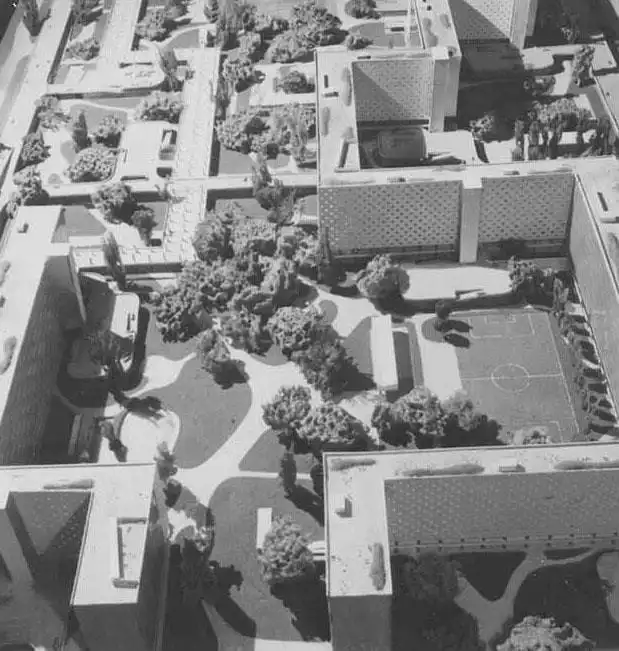 Schéma d’aménagement de la Ville radieuse conçu par Le Corbusier