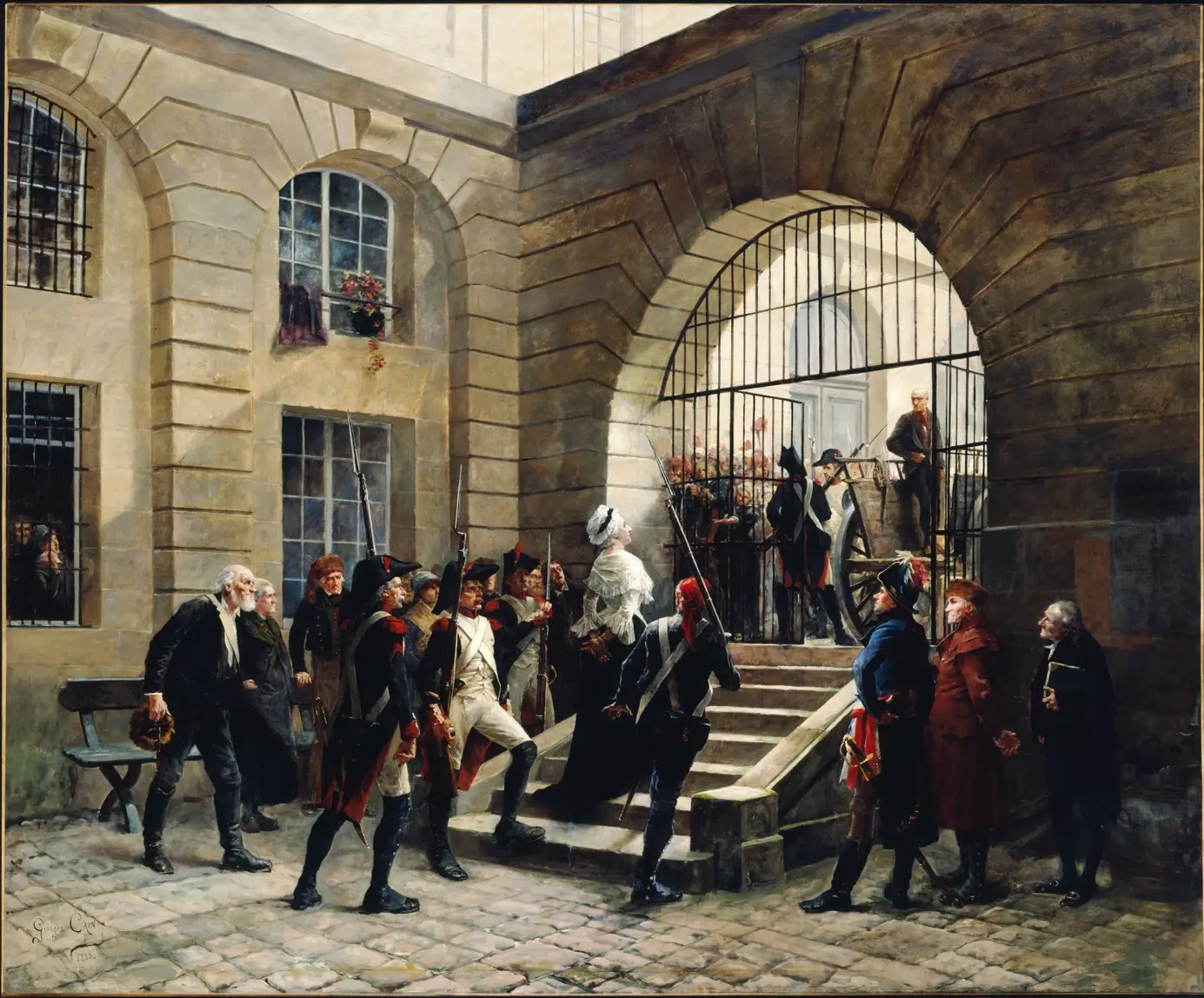 Marie-Antoinette quittant la Conciergerie le 16 octobre 1793